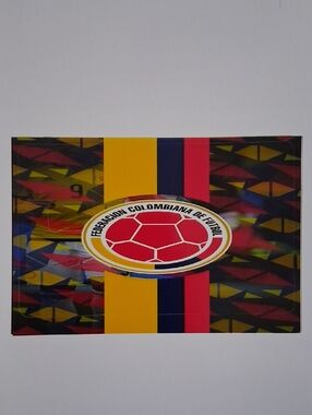 Colombian Football Federation Crest Debit Card Sticker - Yellow Red Blue